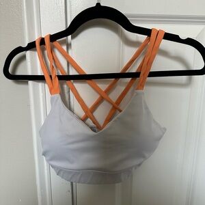Cleo Harper Sports Bra - Orange & White